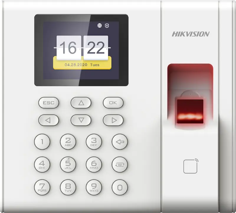 Pointeuse Hikvision DS-K1A8503EF, photo du fabricant