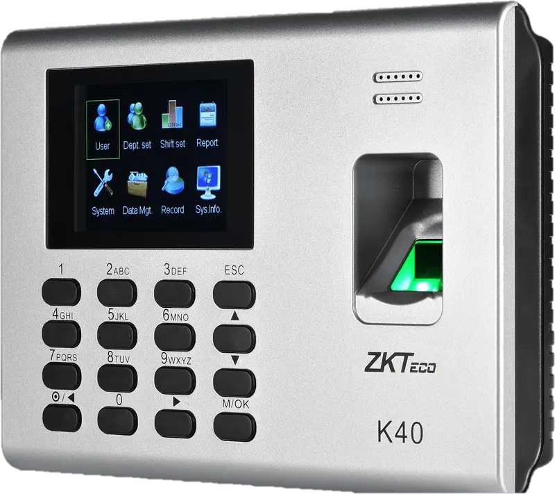 Pointeuse ZKTeco K40, photo du fabricant